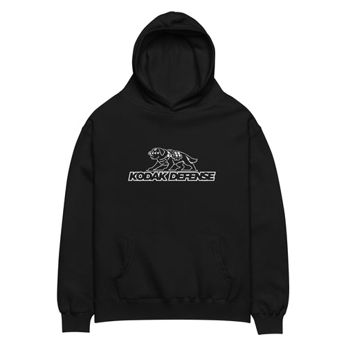 Black NOD dog hoodie tactical lab graphic Kodak Defense